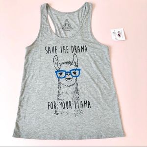 Save the drama for your llama tank top ✨🦓